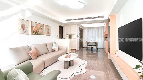 120m²現(xiàn)代奶油溫馨小家，我超愛(ài)|長(zhǎng)沙全屋整裝