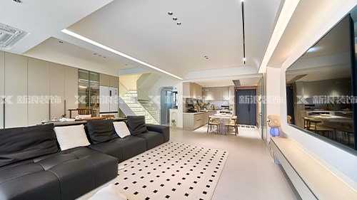 19w搞定125㎡現(xiàn)代奶油復(fù)式，顏值+實(shí)用+省錢(qián)|長(zhǎng)沙全屋整裝